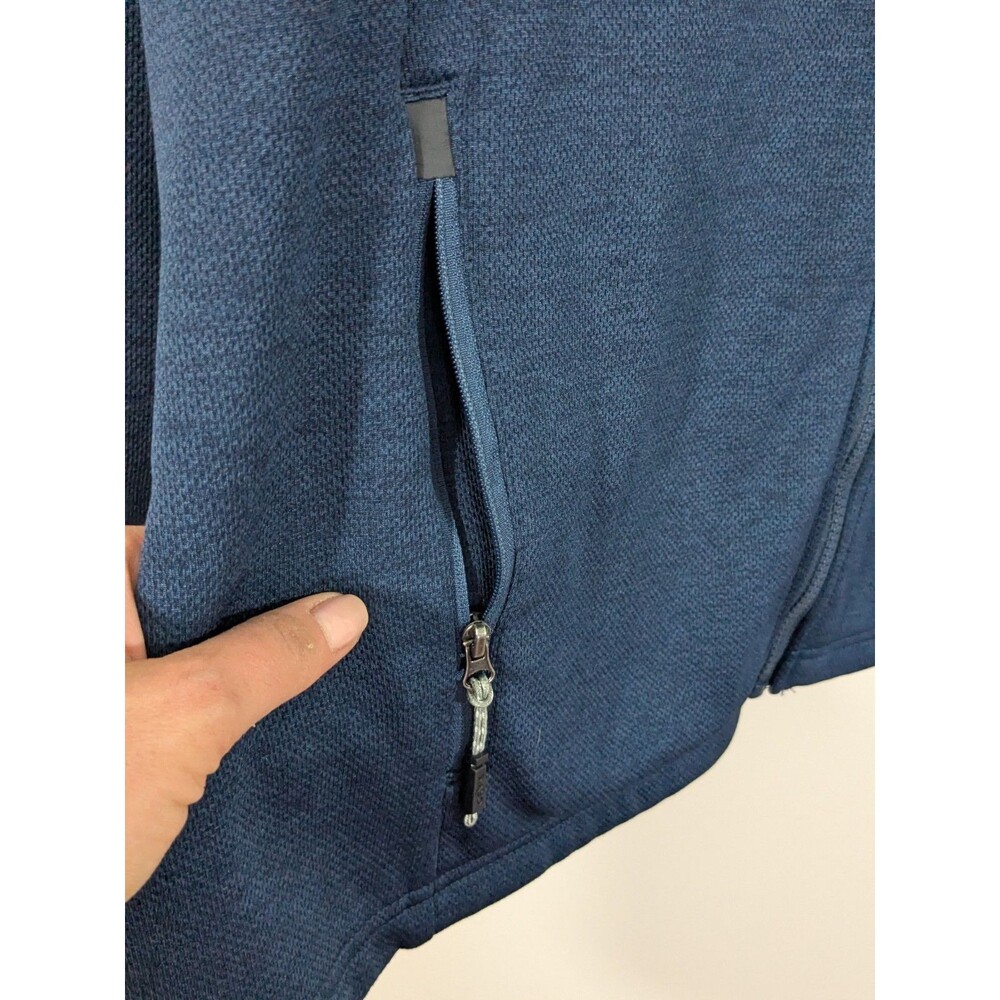 Orvis Sweatshirt Adult Sz L Blue Gray Jacket Full Zip Zipper Pockets Men - Picture 5 of 9